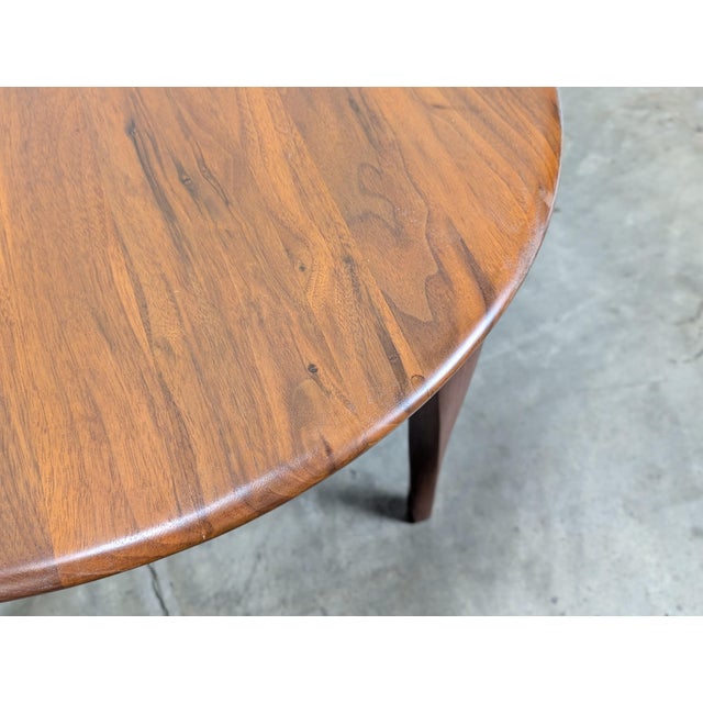 Vintage Mid-Century Modern Solid Teak Coffee Table With Sculptural Twisted Legs, c.1960s For Sale - Image 4 of 10