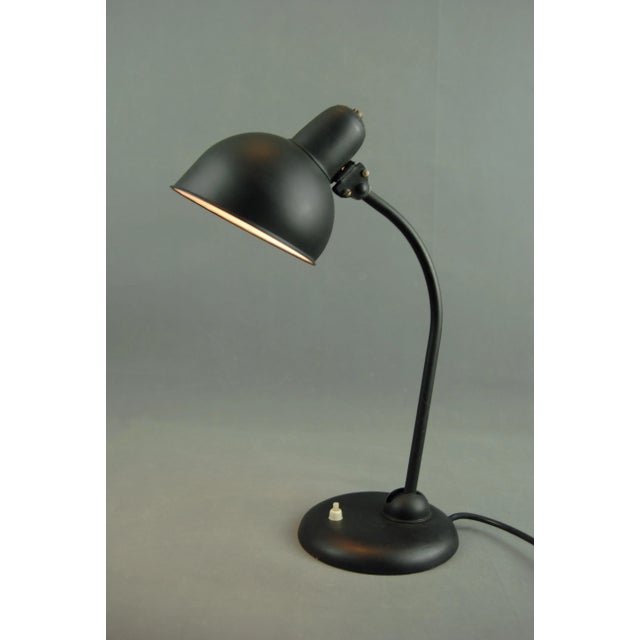 Black Model 6551 Lamp by Christian Dell for Kaiser Idell, 1930s For Sale - Image 8 of 12