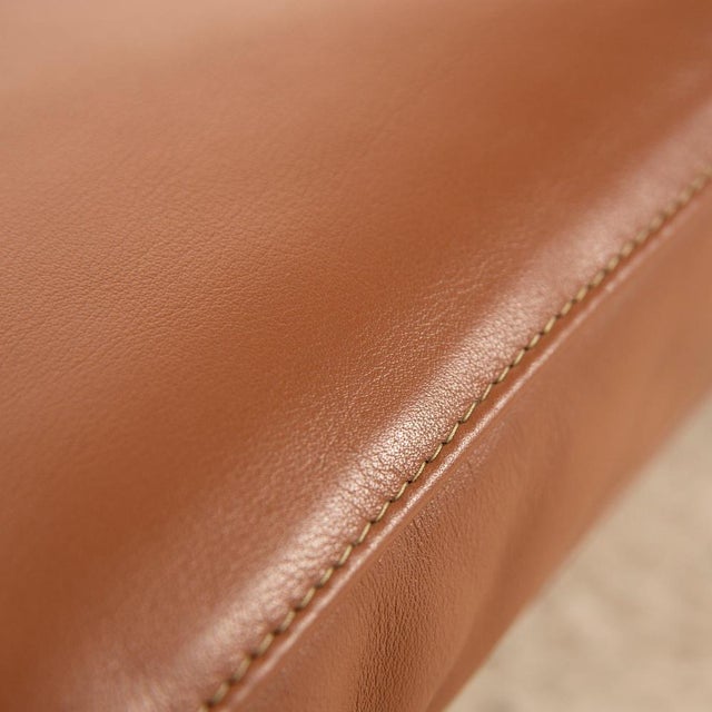 Modern Leather Alanda Stool by Paolo Piva for B&b Italia / C&b Italia For Sale - Image 3 of 11