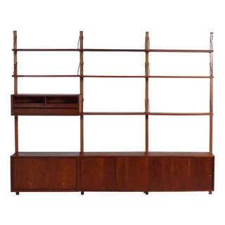 Royal System Wall System in Teak by Poul Cadovius for Cado, 1960s For Sale