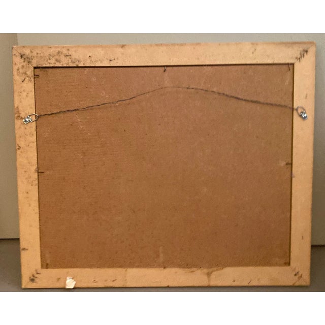 1970s Abstract Portrait Watercolor Painting by Listed American Artist Richard Ballard, Framed For Sale In Tampa - Image 6 of 7