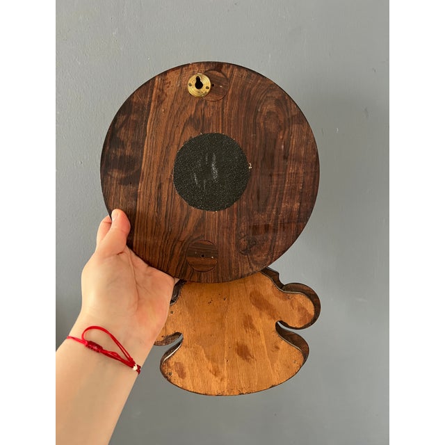 Vintage Wood & Brass Wall Hanging For Sale - Image 12 of 12