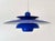 Blue Vintage Scandinavian Blue Multi-Shade Pendant Lamp from El-Light, Denmark, 1970s For Sale - Image 8 of 8