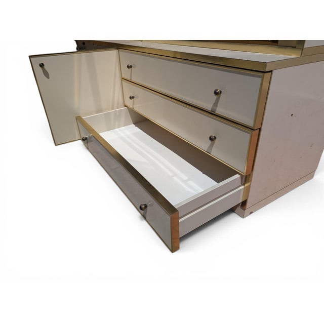 Vintage Modular Glass Wall Bookcase, 1970s For Sale - Image 6 of 14
