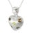 Add a burst of color to your jewelry collection with this Matte 14K White Gold Floral Topaz Citrine Garnet Amethyst...