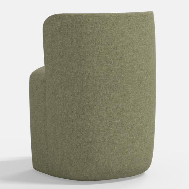 Stoffer Home x Cloth & Company Gail Dining Chair in Texture Linen Laurel For Sale In Chicago - Image 6 of 6