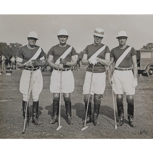 "Old Westbury" Polo (26 Goals) C1930s B&w Photo by Freudy For Sale - Image 4 of 4