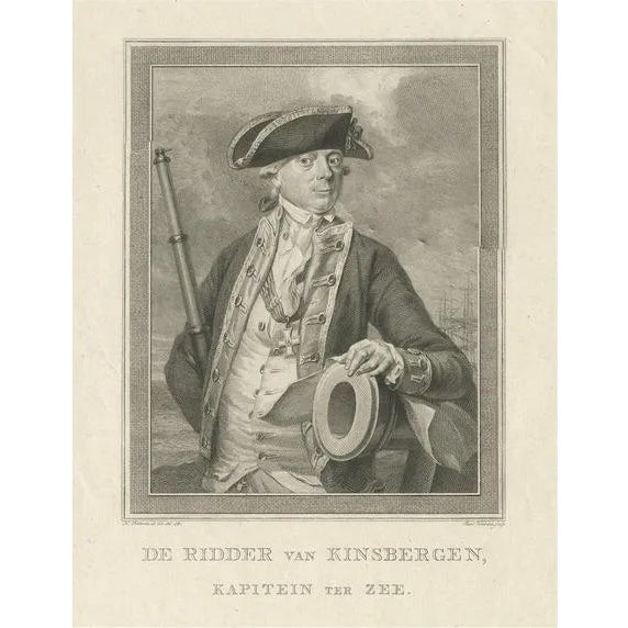 Portrait of Captain Van Kinsbergen, Paper For Sale
