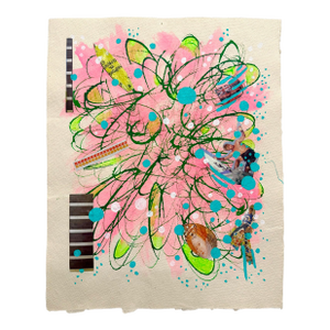 Surf the Chaos, Original Drawing by Ben Junta
