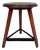 Rustic Industrial Wood and Steel Workshop Stool, Germany, 1920s For Sale