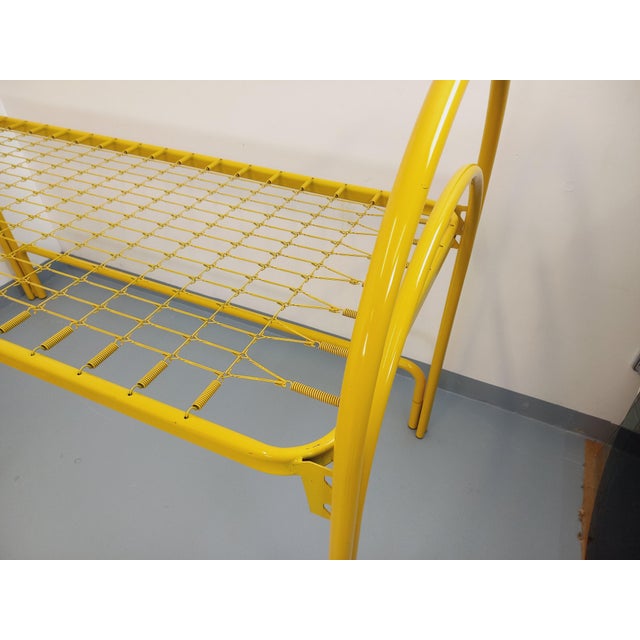 Vintage Italian Bunk Beds in Yellow Metal from Maretto Marflex, 1970s, Set of 2 For Sale - Image 16 of 18