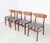 Mid-Century Modern Teak Chairs with Grey Faux Leather from Farstrup Møbler, 1960s, Set of 4 For Sale - Image 3 of 13