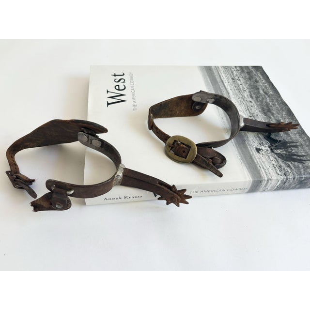 1950s 1950s Vintage Western Cowboy Spurs, a Pair For Sale - Image 5 of 7