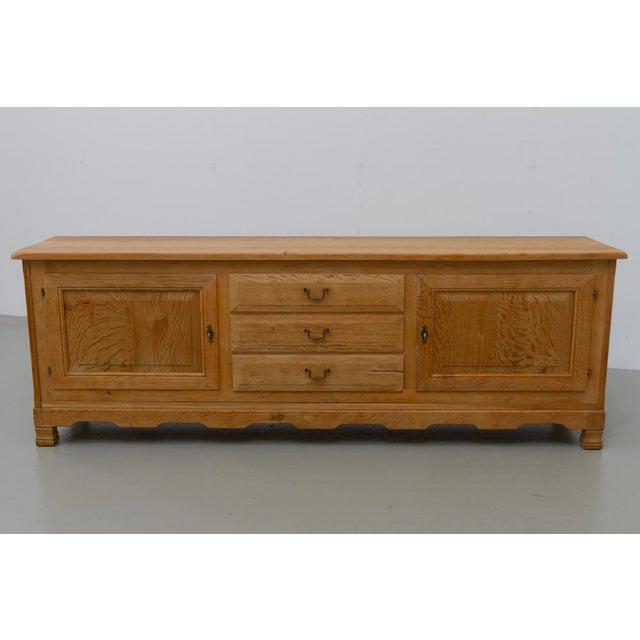 Mid-Century Modern Mid-Century Farmhouse Danish Oak Sideboard by Henning Kjærnulf for EG, 1960s For Sale - Image 3 of 18