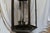 Metal Vintage Early 20th Century Pagoda Hexagonal Brushed Metal Lantern For Sale - Image 7 of 13