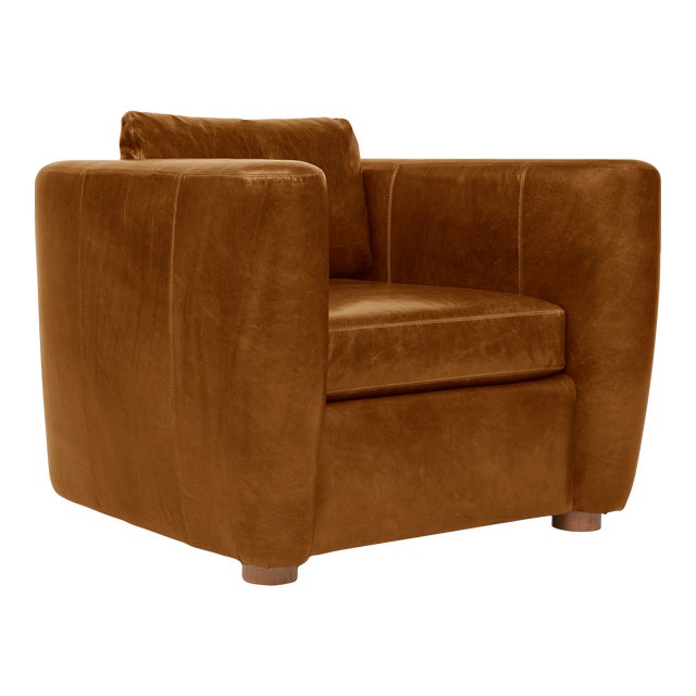 Harris Chair, Chestnut Leather For Sale