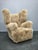 Art Deco Wingback Lounge Chair in Honey Skandilock Sheepskin, 1930s For Sale - Image 6 of 10