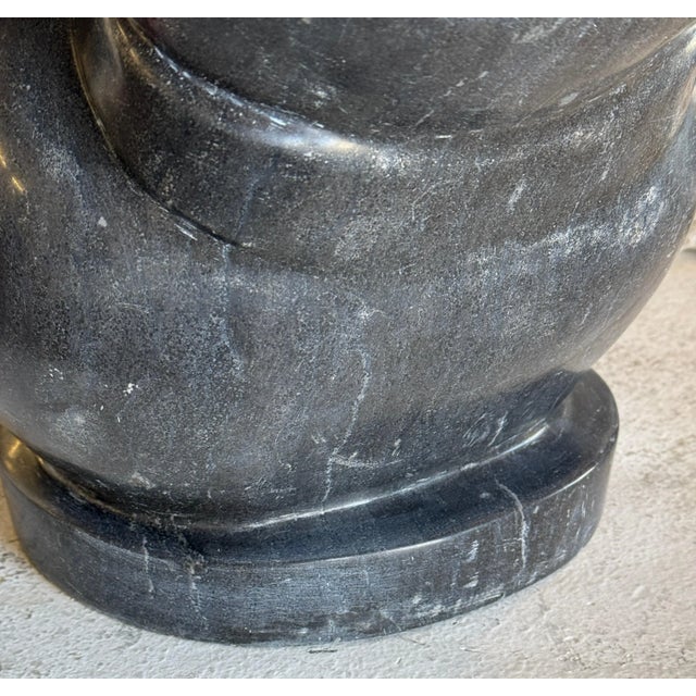 Black Large Black Marble Cubist Sculpture Nude Woman For Sale - Image 8 of 12