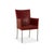 The ARC-E chair set by bert plantagie is upholstered in wine-red genuine leather and stands on metal legs. Its simple...