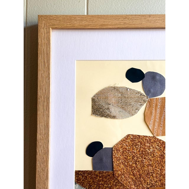 Abstract "Vessel 4" Original Mixed-Media Framed Collage on Paper by Zac Woodiel For Sale - Image 3 of 11