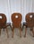 Wood Vintage Brutalist Rustic Farmhouse Dining Chair, 1970s, Set of 4 For Sale - Image 7 of 18