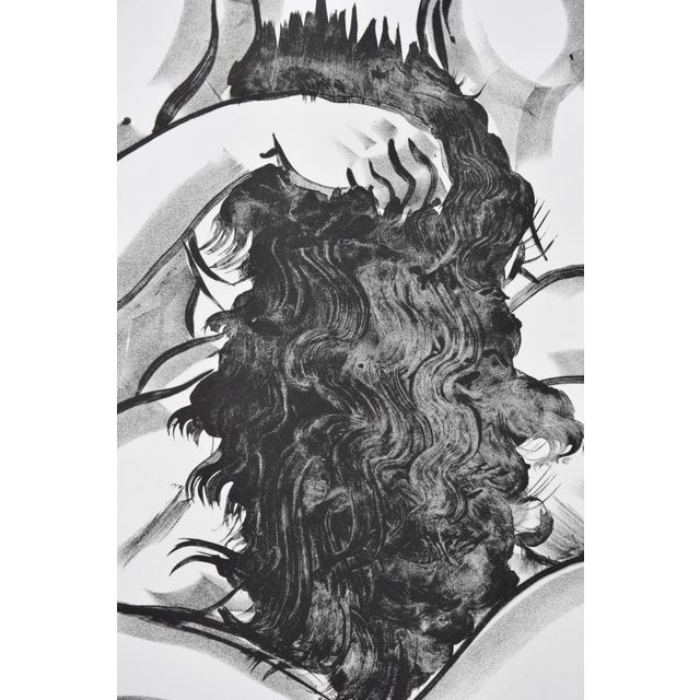 Muramasa Kudo, #24/25 Combing Hair, Nude, 1990s, Lithograph & Handmade Paper For Sale - Image 10 of 14