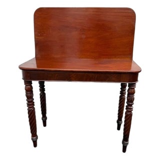 Antique American Empire Style Top Game Table or Console Table For Sale