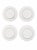 Each substantial 10-inch porcelain plate features a colorful naturalistic freshwater fish scene surrounded by smaller...
