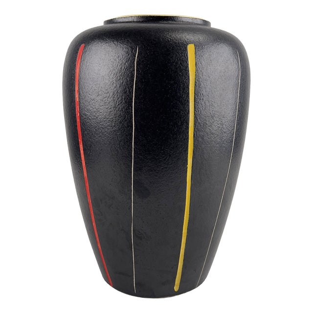 Large Vintage West German Ceramic Vase by Scheurich, 1950s For Sale