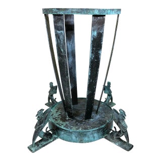 1980s Mid-Century Bronze Table Base For Sale