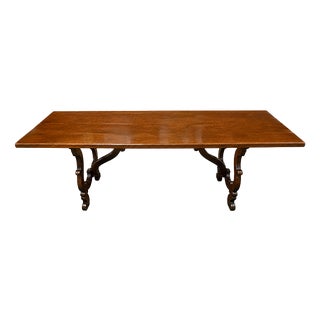 Large 19th Century Wooden Refectory Table For Sale