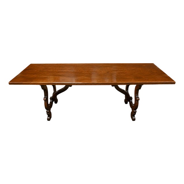 Large 19th Century Wooden Refectory Table For Sale