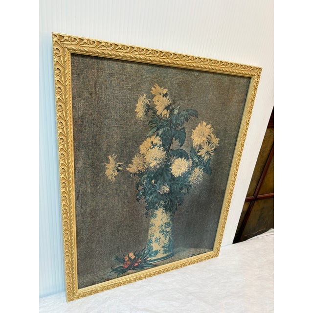 Design Plus Gallery presents a Copy Painting of "Yellow Chrysanthemums". The original artist created this piece in the...