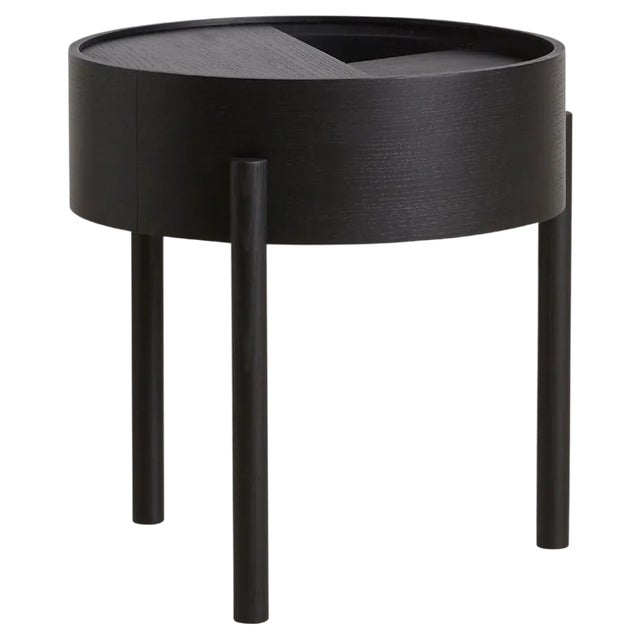 Black Ash Arc Side Table by Ditte Vad and Julie Bertrup For Sale