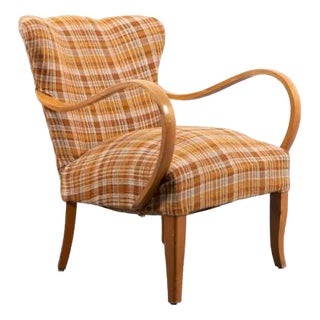 Scandinavian Modern Sculptural Armchair, 1950s For Sale