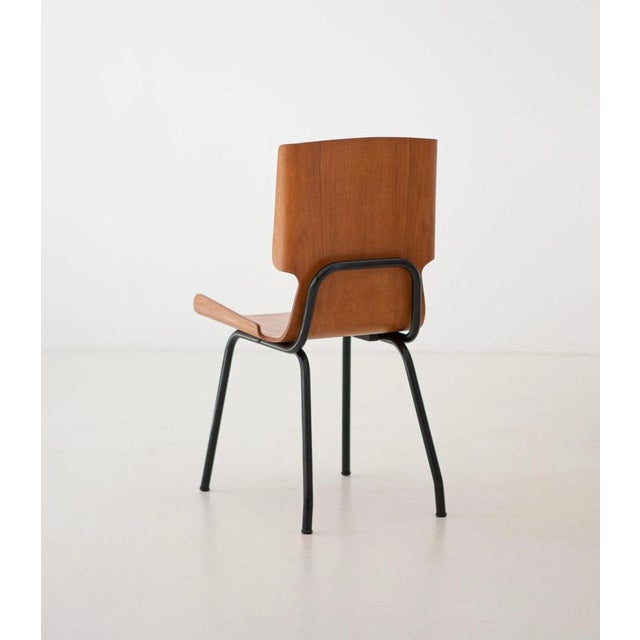 This rare of ” model 112” chair was manufactured in Italy during the 50s by Societa’ Compensati Curvi in Monza , Italy....