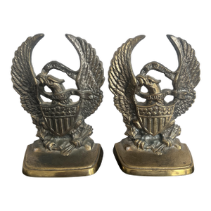 Vintage American Eagle Caste Metal Book Ends (Set-2)