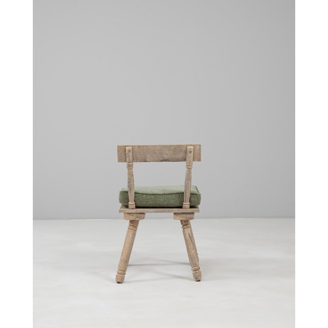 20th Century French Wooden Chair With Upholstered Cushion For Sale - Image 18 of 18