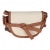 Beige Calfskin Jacquard Anagram Mini Dual Gate Bag For Sale