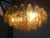 Contemporary Poliedro Murano Glass Green Chandelier With Gold Metal For Sale - Image 3 of 11