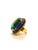 Bochic “Orient” Vintage London Blue Topaz & Rhodolite Ring Set In 18 K Gold & Silver For Sale - Image 4 of 11