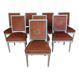 Vintage Louis XVI Style Chairs, 1960s, Set of 8 For Sale