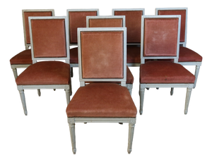 Vintage Louis XVI Style Chairs, 1960s, Set of 8