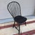 Antique Black Painted Bow-Back Kitchen Windsor Side Chair, Circa 1800 Most likely Pennsylvania, circa 1800-1820 A...