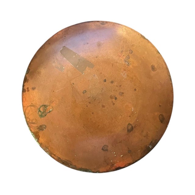 Mid-Century Modern Mid 20th Century Small Modernist Enamel on Copper Dish For Sale - Image 3 of 3