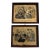 Vintage Godey’s Americanized Paris Fashions 1847 Framed Prints - Set of 2 For Sale