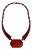 Antique Art Deco Cherry Amber Bakelite Bead Necklace, 1920 For Sale
