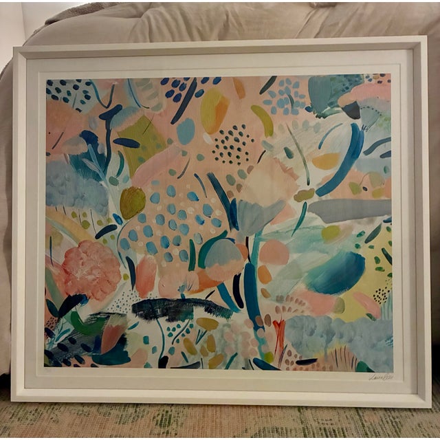 Elevate your space with this stunning, curation-ready pair of large-scale contemporary abstract prints by celebrated...
