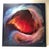 Contemporary "Red Nova Galaxy" Contemporary Celestial Acrylic Painting For Sale - Image 3 of 3