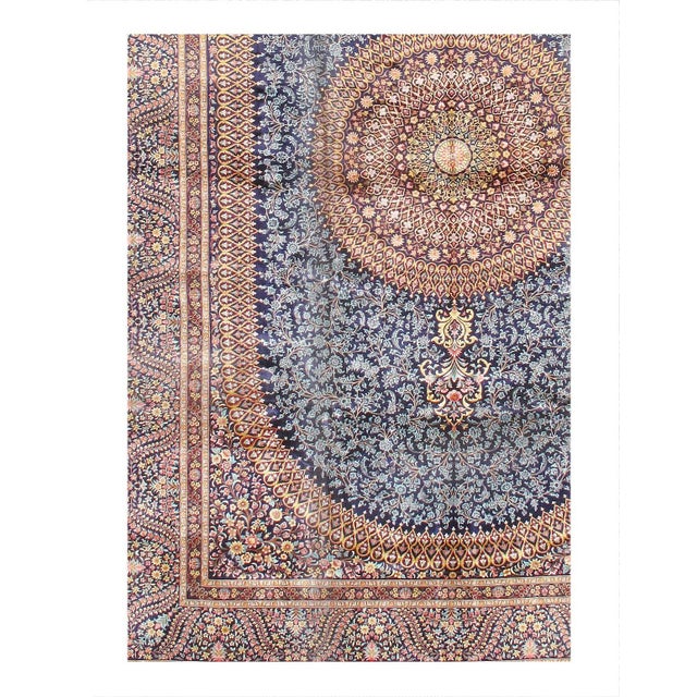 Exquisite Design Paris Palace Fine Power Loom V. Silk Rug Persian Qum Design Viscose on a cotton foundation with a...